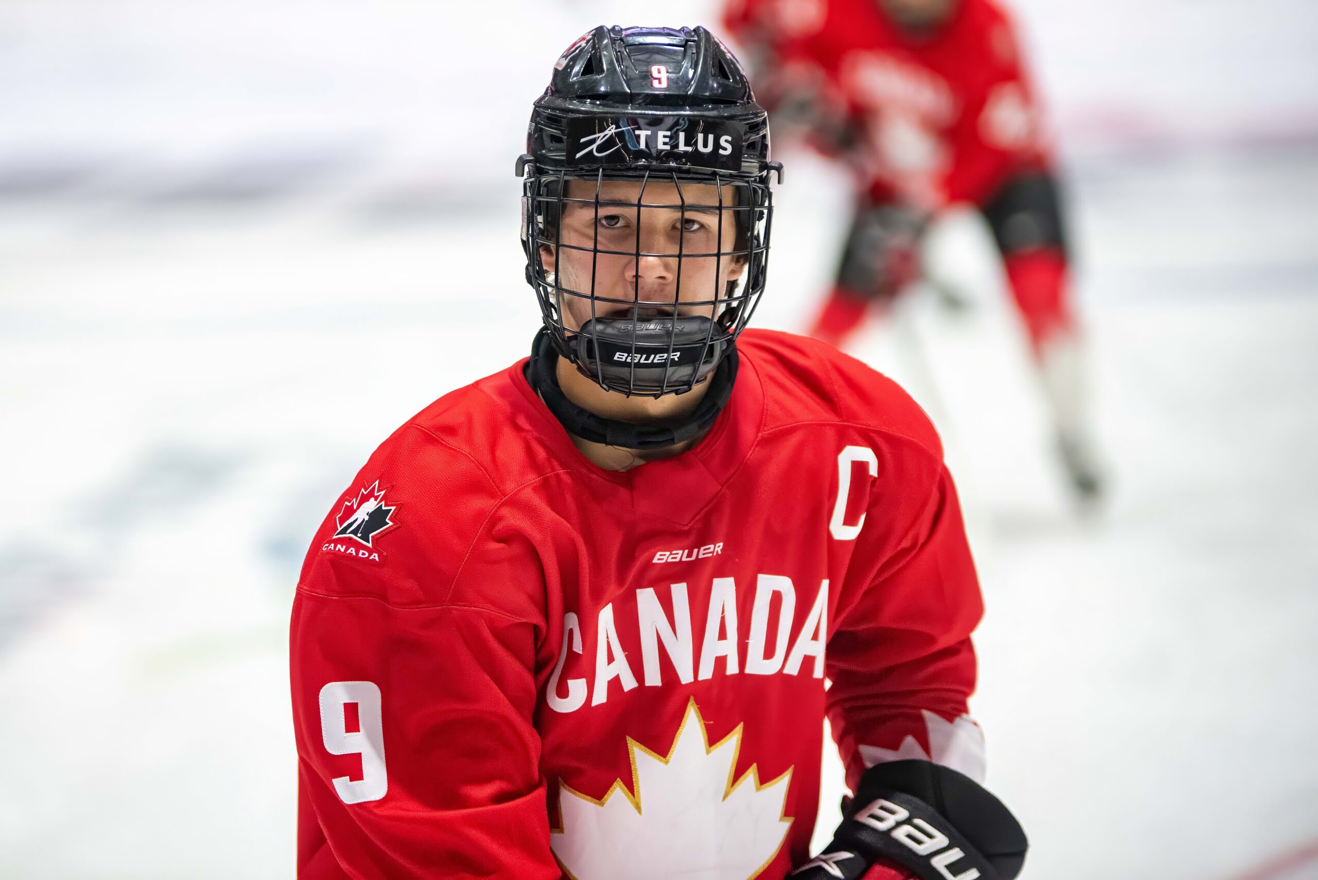Hockey prospect in a Canada jersey